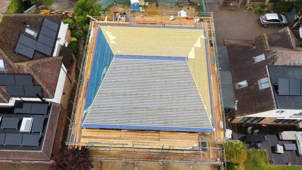 Roof repair and lead flashing by Roofers of Surrey